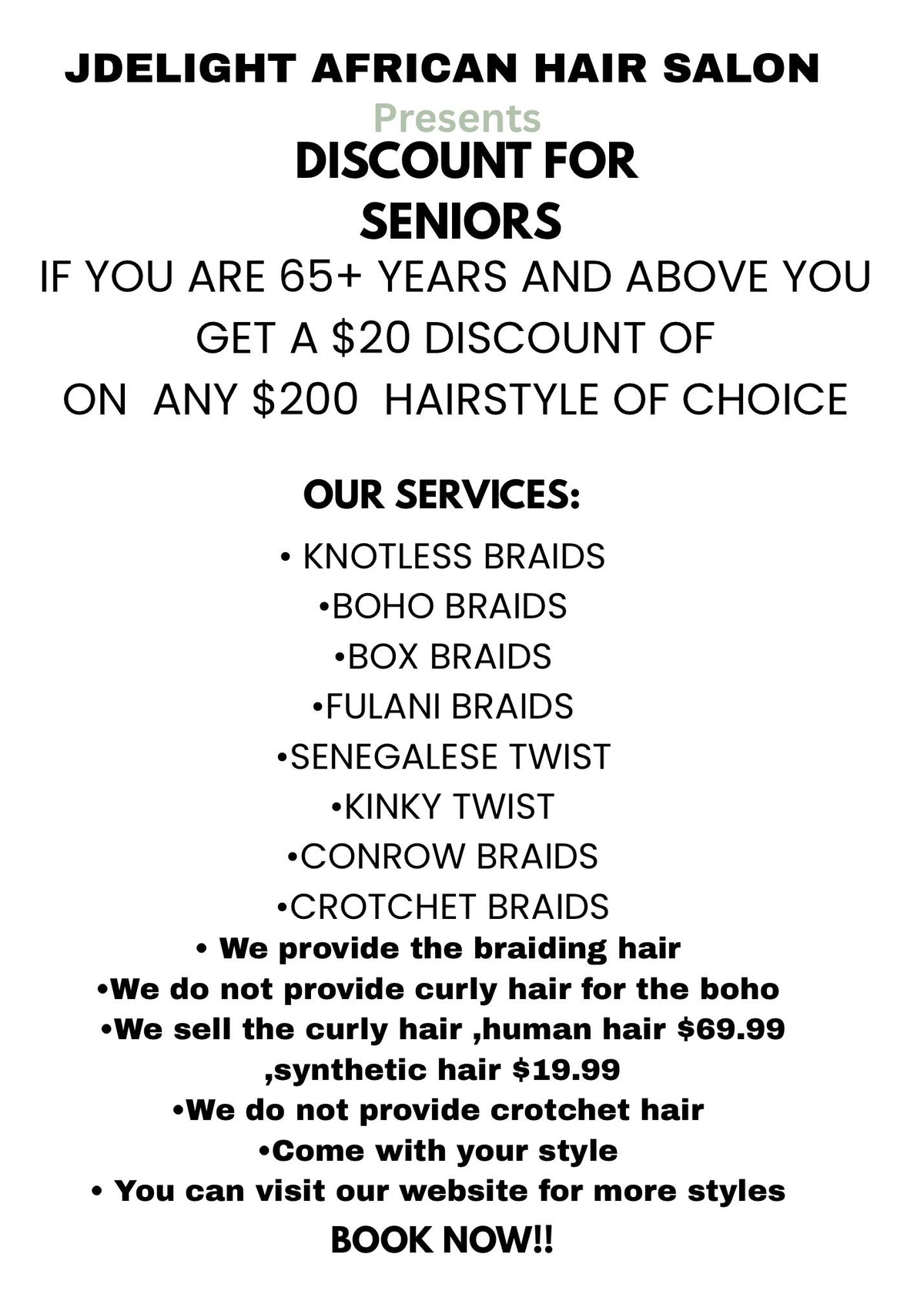 (1d) SERIONS ABOVE 50 AND UP. PLS READ FLYER FOR INSTRUCTIONS.