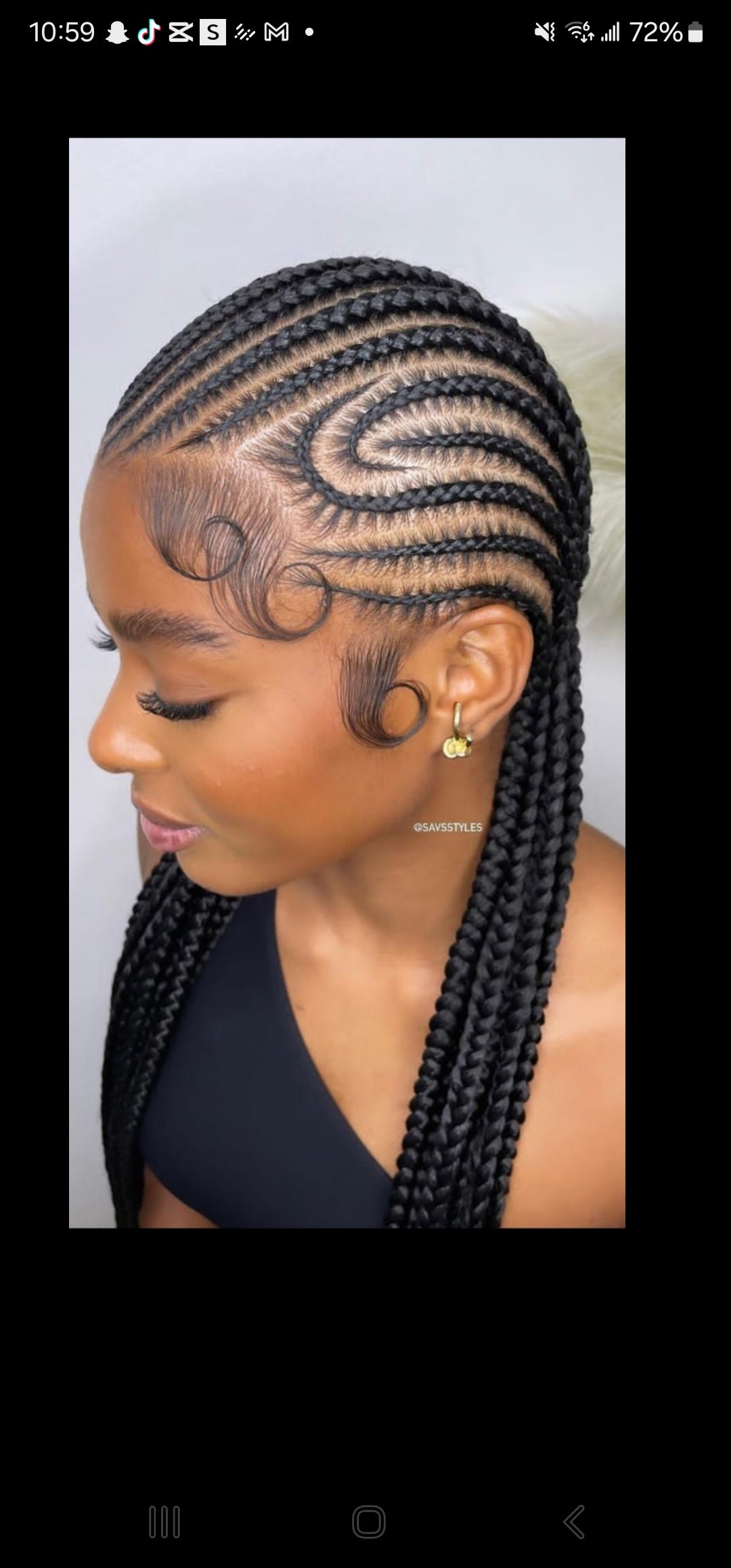 (8s) STITCH CONROWS  (HAIR -INCLUDED)