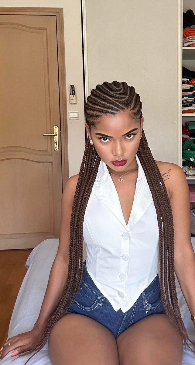 CONROWS MID-BACK TO WAIST-LENGTH