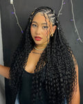 (A+) CONROWS WITH CROCHET AT THE BACK.. CURLY HAIR NOT INCLUDED.