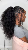 (1b:)GYPSY SMALL MEDUIM KNOTLESS BOX BRAID WITH BRAIDING HAIR INCLUDED. YOU CAN ALSO BRING YOUR OWN HAIR.  HUMAN HAIR CURL PICS ARS SOLD SEPERATELY FOR $49:99