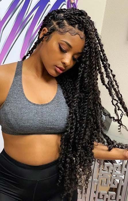 PASSION TWIST MEDUIM MID-BACK TO WAIST-LENGTH HAIR NOT INCLUDED.