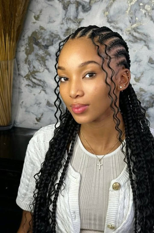 (1c) CONROWS DESIGN REGULAR NO STITCH. SCROLL TO SEE MORE PICTURES AND ANY HAIR STYLE HERE IS $150 ,WITH BRAIDING HAIR INCLUDED.