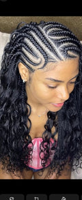 (2) design Conrows hair style with hair Included.