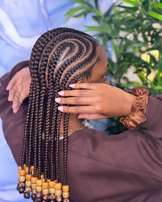 TRENDING CONROWS WITH BEADS SAME LENGTH AS PICTURE.