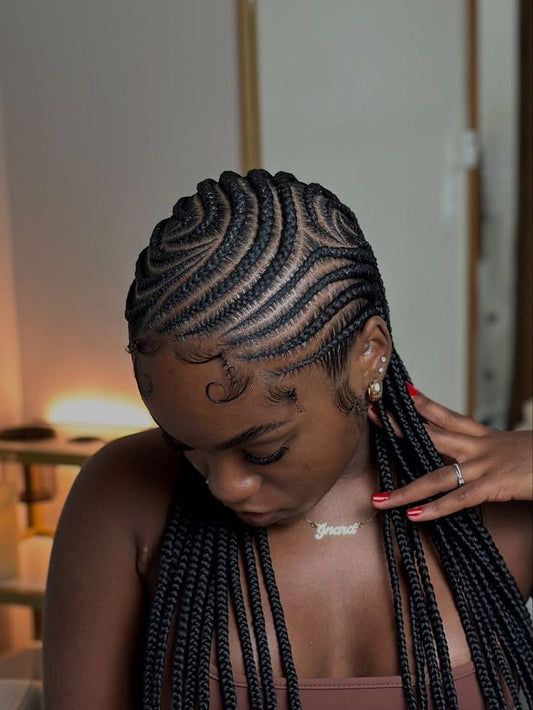 (1b..) DESIGN CONROWS WITH HAIR INCLUDED.