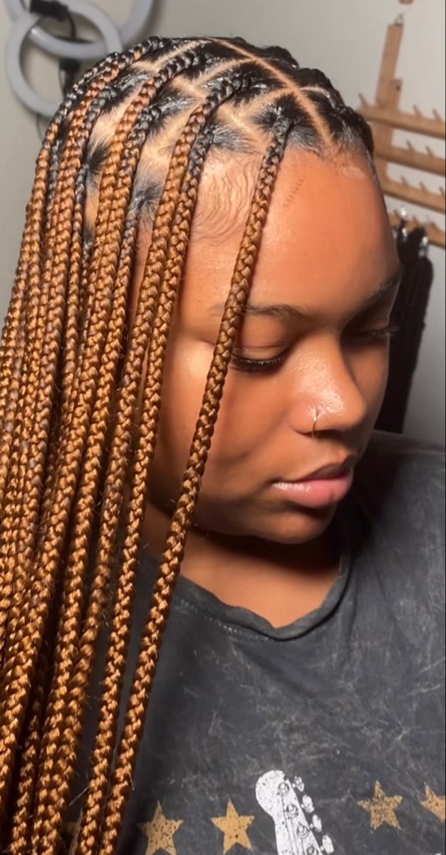 (1,) - BEAUTIFUL COLORS KNOTLESS BOX BRAID WITH HAIR INCLUDED.  SCROLL TO SEE DIFFERENT COLORS OF LARGE KNOTLESS BOX BRAID WE PROVIDE DIFFERENT COLORS FOR OUR CLIENTS. (MID-BACK - $180) ( WAIST-LENGTH $200) (BUTT LENGTH $250)